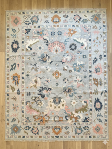 Light Blue Oushak Rug