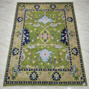 Olive Green Oushak Rug