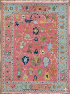 Pink Oushak Rug